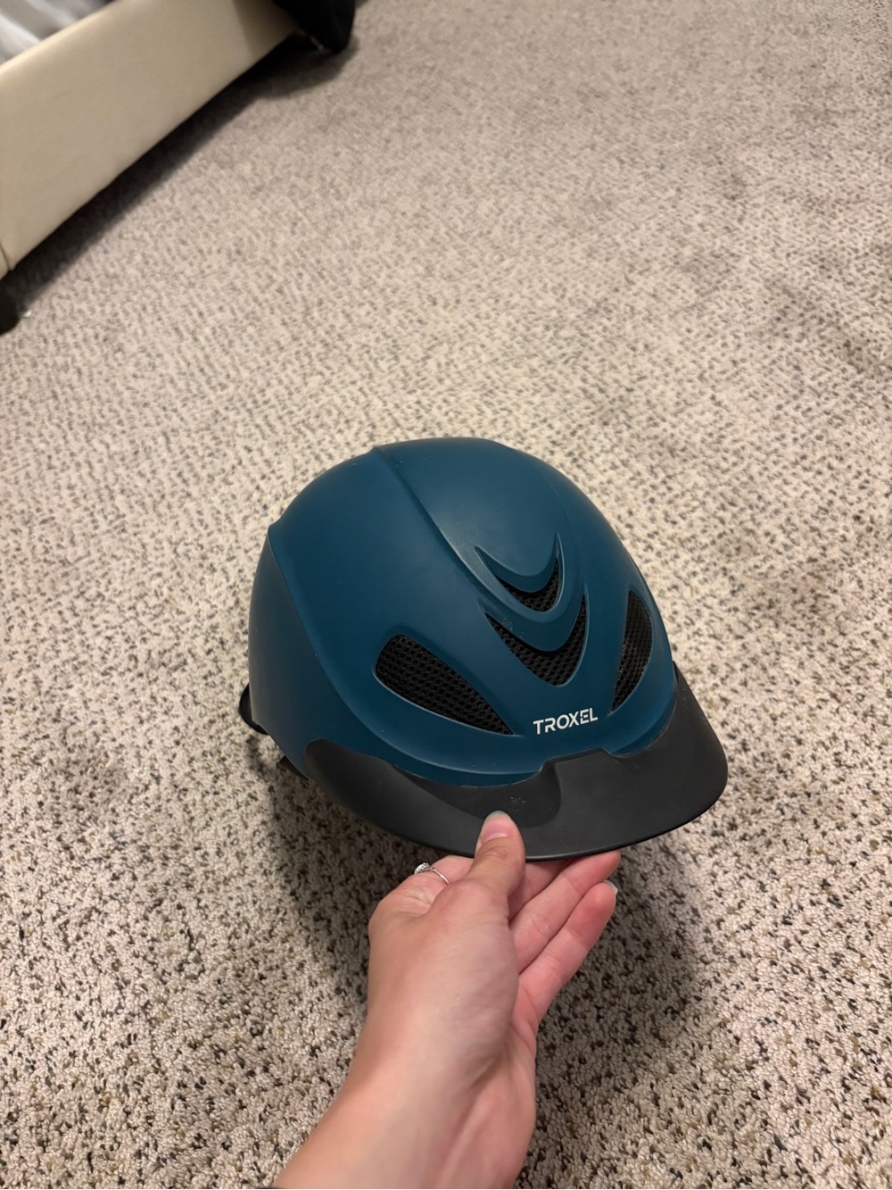 Troxel Kids Riding Helmet in Teal and Black